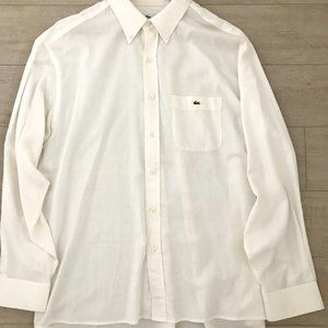 Lacoste Men's button-front, dress shirt size 45